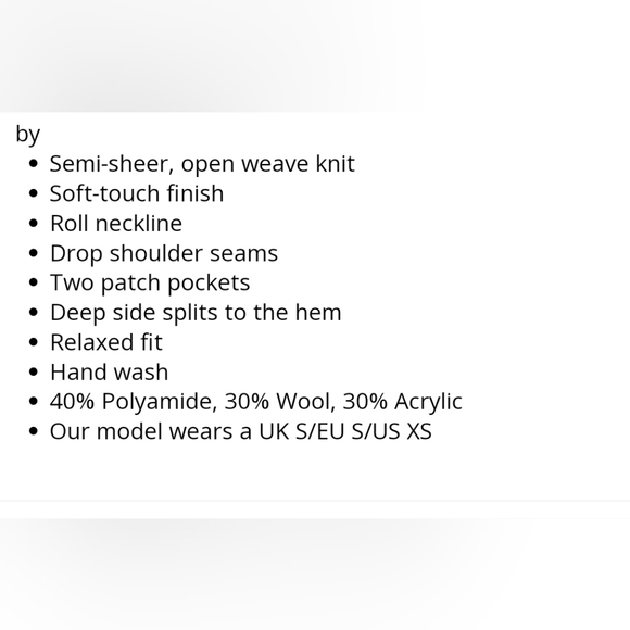 REISS crochet Sweater size S - Picture 11 of 11